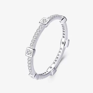 925 Silver Stackable Cubic Zirconia Band